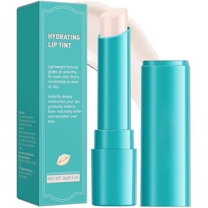 LBOYLOVE TINTED LIP BALM, MOISTURIZING LIP OIL BALM, LONG LASTING SHINY LIP GLOSS, NATURAL INGREDIENTS STRONG MOISTURIZING LIPSTICK (CLEAR SHIMMER) - Image 1